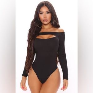 Off the shoulder fashion nova bodysuit